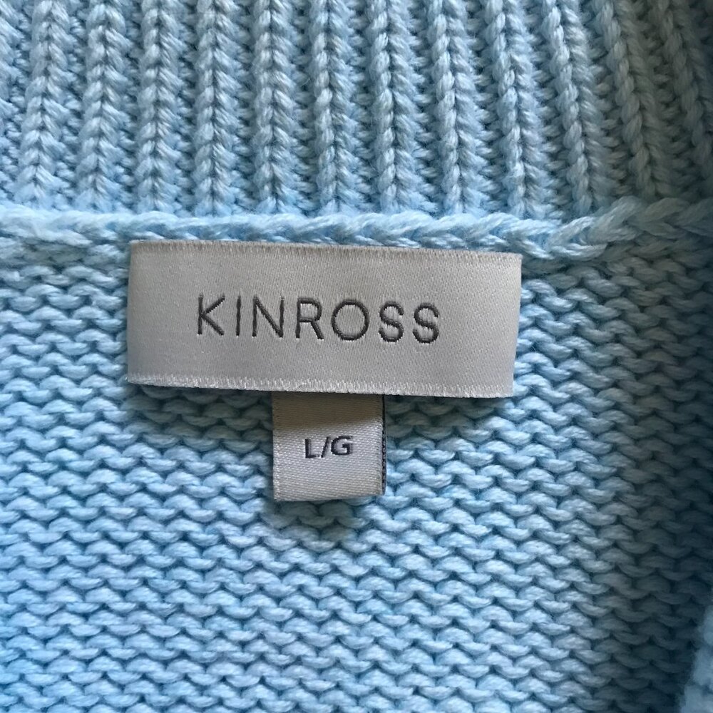 Kinross Split Neck Polo Pullover Sweater Womens L… - image 5